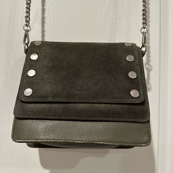 Dark green suede crossbody bag from Hammitt - Picture 2 of 4